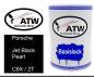 Preview: Porsche, Jet Black Pearl, C9X / 2T: 500ml Lackdose, von ATW Autoteile West.